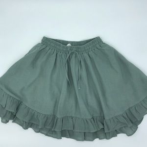 H&M ruffle mini skirt